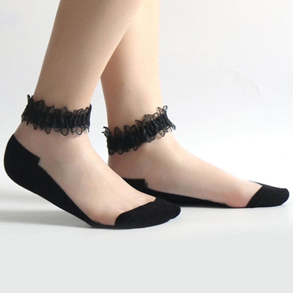 Invisibility Sock Loafer - Femme dentelle chaussette courte chaussettes minces