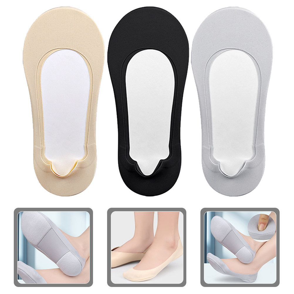Invisibility Sock Loafer - 3 paires de chaussettes invisibles basses
